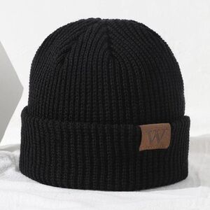 Men Label Decor Beanie Casual